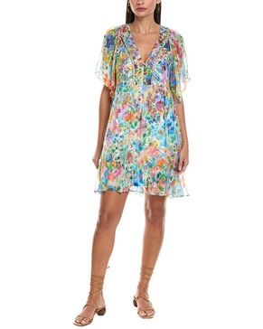 margareta silk mini dress