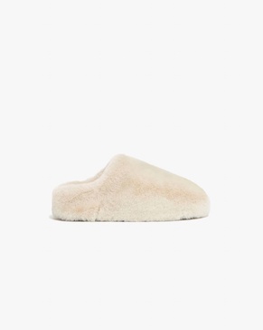 misha slipper in latte