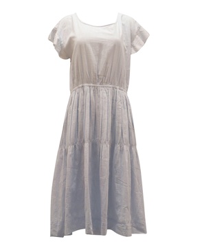 puntarena midi dress in light blue cotton