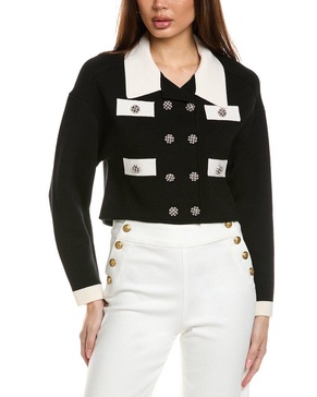 verdell wool-blend sweater jacket