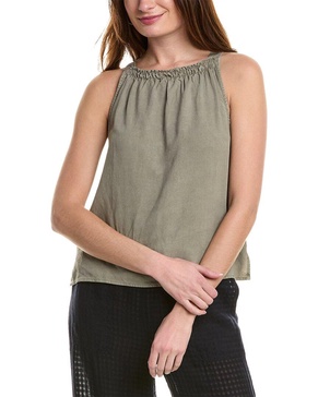 shirred halter top