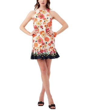 berry border dress