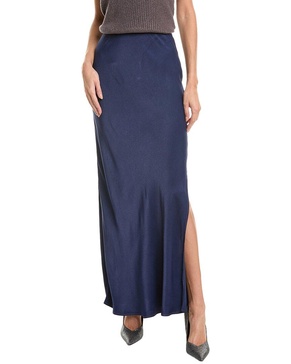 side slit bias maxi skirt