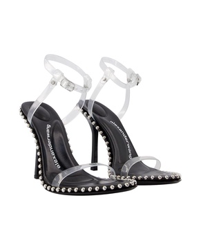 nova 105 sandals - alexander wang - pvc - black
