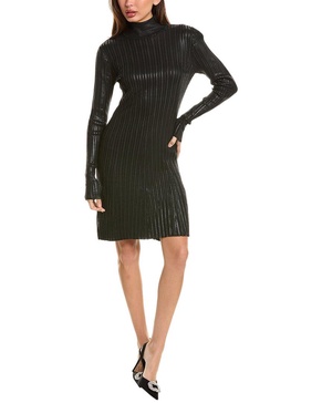 coated sweaterdress