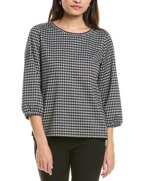 3/4-puff sleeve blouse