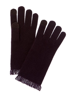 cashmere jersey fringe cashmere gloves