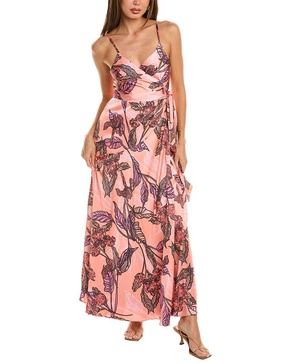alden maxi wrap dress