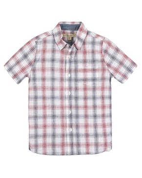 side vent linen-blend shirt