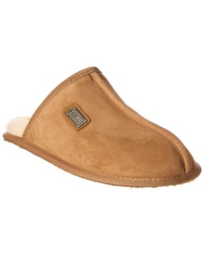 closed suede mule