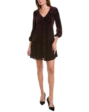Taylor Velvet Burnout Mini Dress