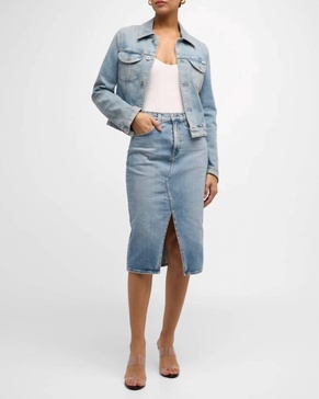 alicia midi skirt in eclipsed