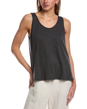 EILEEN FISHER Scoop Neck Linen Tank