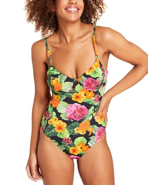 the bermuda flat one-piece tankini
