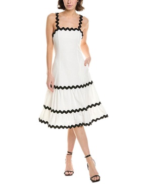 ana rick rack midi dress