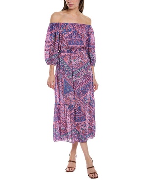 tyler böe off-the-shoulder midi dress
