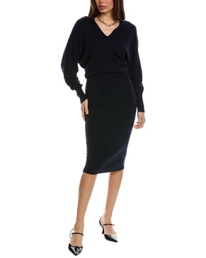 sally wool & cashmere-blend sweaterdress