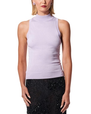 turtleneck knit silk-blend top
