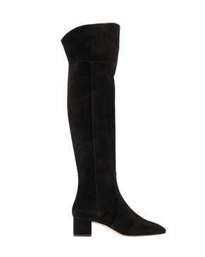 letizia 45mm thin block square in leathertoe over the knee boot