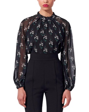 gathered neckline top