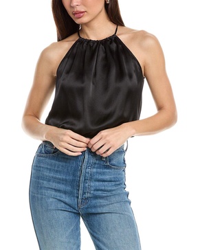 silk charmeuse halter top