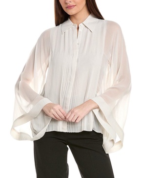 magda pleat detail blouse