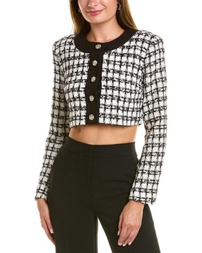 clara cropped tweed jacket