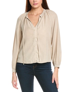 full sleeve raglan button down shirt