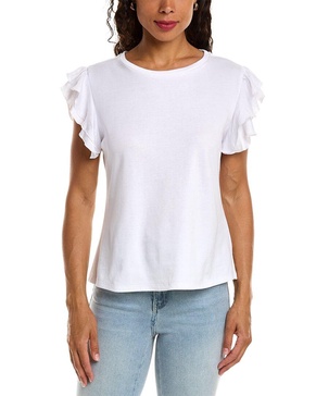 Vince Camuto Tiered Ruffle T-Shirt