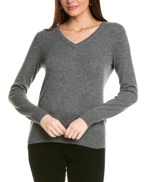 basic v-neck cashmere sweater
