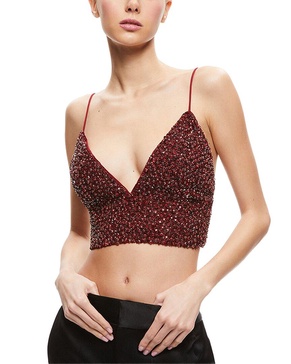 carli crystal embellished bra top