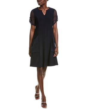 Joseph Ribkoff Mesh Sleeve Mini Dress