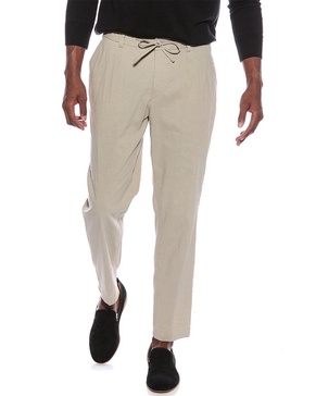 relaxed fit linen-blend pant