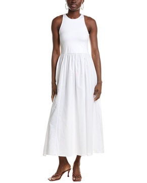 ATM Anthony Thomas Melillo Mixed Media Maxi Dress 