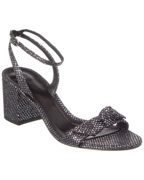 Alexandre Birman Clarita Block 60 Glitter Leather Sandal