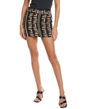 labin wool-blend mini skirt