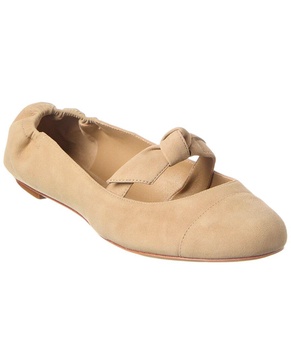 Alexandre Birman Clarita Suede Ballerina Flat