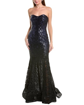 sequin & lace gown