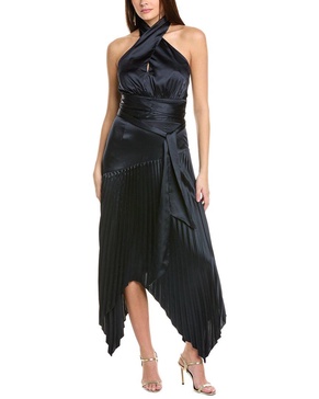 AMUR Dixon Halter Midi Dress