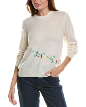 wool & cashmere-blend festive light jumper