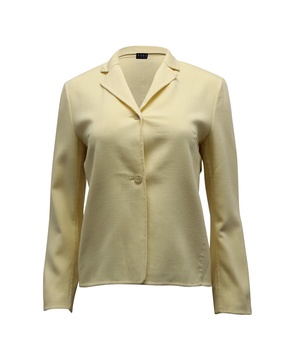 suit jacket in yellow wool