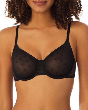 monogram mesh unlined demi bra