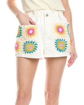 crocheted pocket short