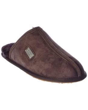 closed suede mules
