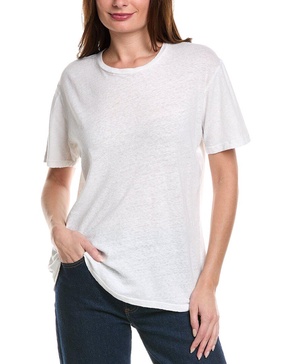 MOTHER The Rowdy Linen-Blend T-Shirt
