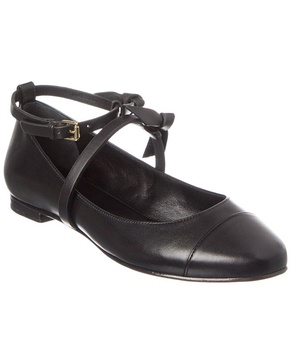 slim clarita leather ballet flat