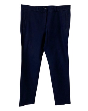 trousers with pockets in blue viscose