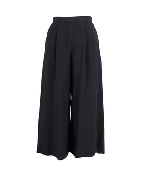crepe culottes in black acetate