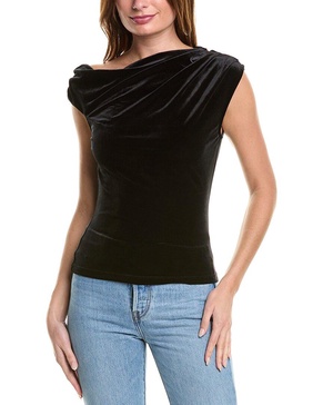 Reiss Mia Velvet Off-The-Shoulder Top