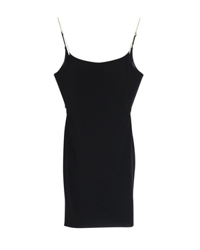 alexander wang chain strap mini dress in black acetate